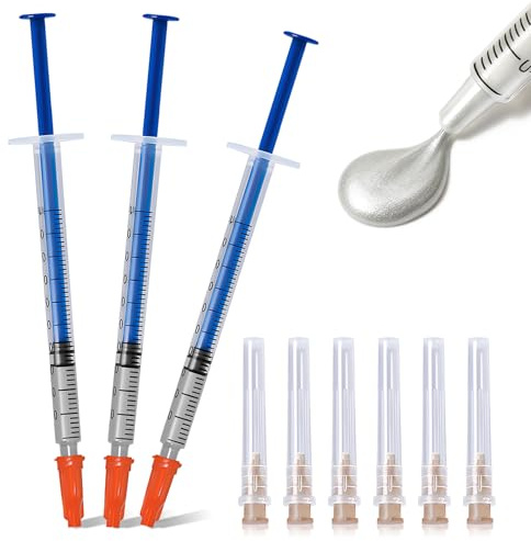 NoxGule Colle Conductrice, Colle Conductrice Electrique, Peinture Conductrice, Conception d'Aiguille Précision, Idéale pour Réparation de Circuits Imprimés, Télécommandes, Claviers