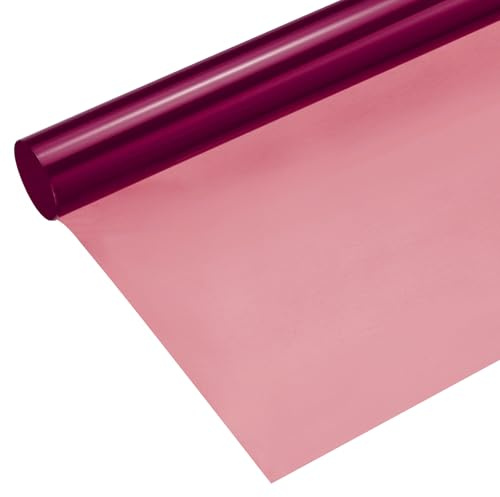 QUARKZMAN Målat glaspapper lila 104 färgat gelfilterpapper, PVC-film, 40 x 50 cm för fotostudio röd belysning