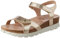 Panama Jack Damen Sulia Shine Flache Sandale, Gold, 40 EU