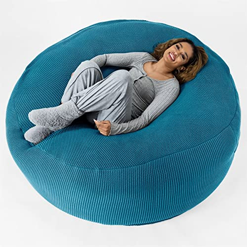 Lounge Pug - Canapé Pouf Géant 'Grande Mammouth' - Pouf Canapé - Gros Pouf - Ellos Tricoté Mer égée