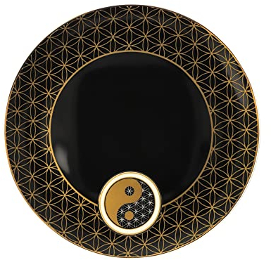 Plato Lotus – Yin Yang negro