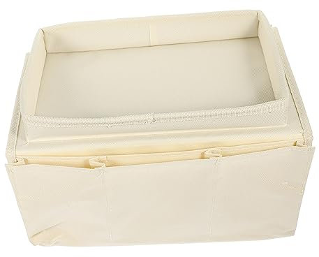 Soffa fåtölj Caddy lagring, Soffbricka Hängväska Tv-bricka Förvaring Soffa Fickstol Tv Fjärrhållare Soffa Fjärrhållare Sänghållare Fickhållare Oxford Cloth Beige Väska for sovsal Soffväska Stol Hängvä