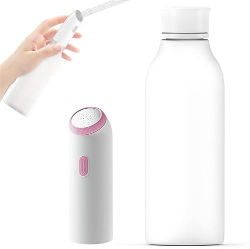 Bärbar resebidéspruta, laddningsbar handhållen personlig bidé med 350 ml flaska, 4 sprutlägen, IPX7 vattentät för personlig hygienrengöring, lugnande postnatal vård Pink
