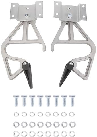 Laroal Kit de 2 cerraduras de Escalera Extensibles, con Hebilla de Disco de Flor de Ciruelo, para peldaños telescópicos
