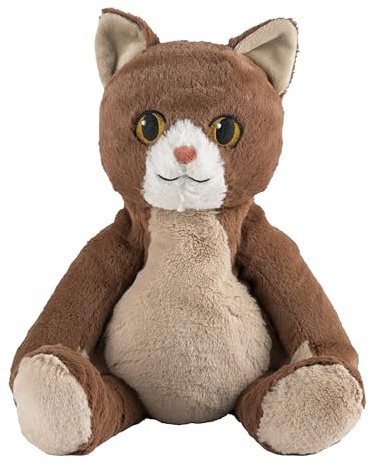 Warmies Värmekudde/mjuk leksak katt sittande hirs lavendelfyllning 24 cm 760 g (exklusiv Warmies-design för Greenlife Value)