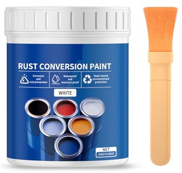 JADEWaa Pintura resistente a la intemperie, convertidor de óxido, 300 g, a base de agua, pintura inhibidora de óxido, protección de larga duración, multifunción para M