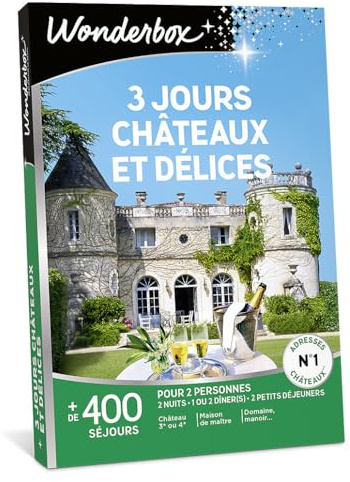 Wonderbox - 3 Jours Châteaux Et Délices - Coffret Cadeau - Idée Cadeau Séjours