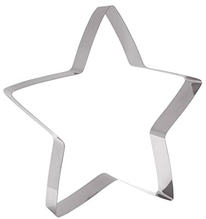 Scrap Cooking XXL Edelstahl Stern Ausstecher, 1 Stück, Sternform, 29,5 x 30 cm