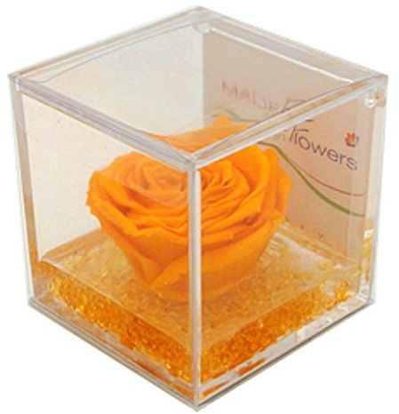 Texo di Claudio Rosso Rosa Vera Gialla Stabilizzata Profumata 8x8x8 Idea Regalo Fidanzata Moglie