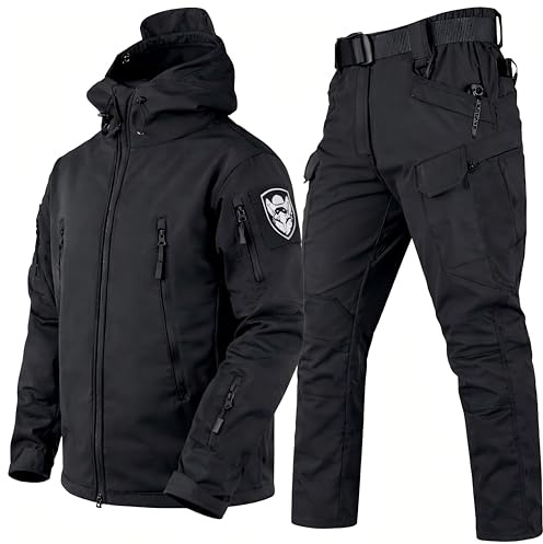 Militaire Tactique Hommes Combat Uniforme Étanche Armée Combat Costume Ensembles Camouflage Softshell Veste Pantalon Chasse Vêtements