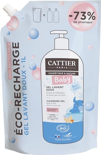 Cattier - Gel Lavant Doux Bébé Refill - 1l