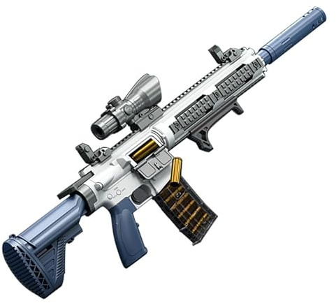 Toy Foam Blasters, M416 Shell Ejection Soft Bullet Gun EVA Soft Sniper Rifle, Blaster Weapon Toys Gun Kids Garden Shooting Game Birthday Gift for Boys Girls Teens (Blue)