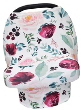 MOLUCKFU Multifunktionstuch babyschutz staubstopp sonnenpflege Kinderwagenbezug muecken abwehr Babyautoabdeckung Überdachung Musselin schürze Anti-leeres Laktationstuch staubdichtes Vordach