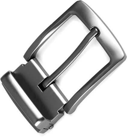 Gürtelschnalle 28mm bis 38mm, Gürtelschnalle 35mm Edelstahl, Gürtelschnalle Edelstahl Massiv, Single Prong Square Gürtelschnalle für Männer und Frauen, Ersatz für Ledergürtel, Ideal für DIY-Gürtel