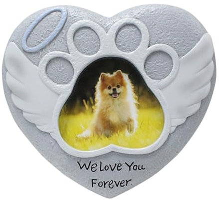Decoraciones del cementerio para perros para tumbas, piedra de jardín de