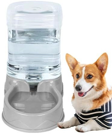 Automatische Katzenfutterautomaten, automatische Katzenfuttermittel -Futterwaterer - Großkapazität Automatischer Hund- und Katzenwasserspender für kleine bis mittlere Haustiere Katzen Hunde