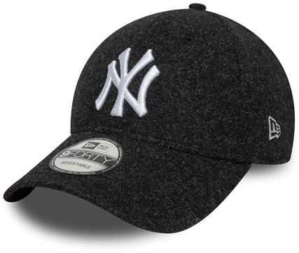 New Era New York Yankees MLB Melton Wool 9Forty Snapback Cap Schwarz - One-Size