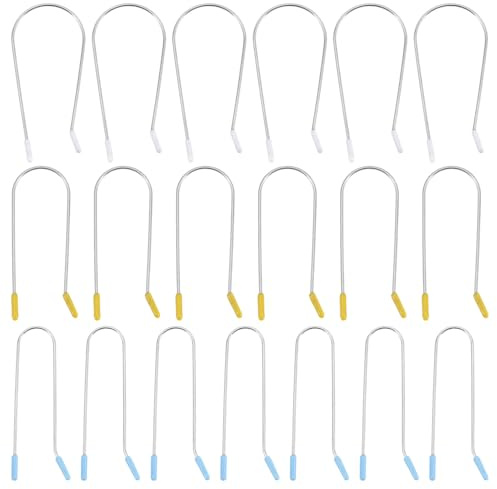 VICASKY 48 Pezzi Set 48 Clip per Bigodini Caldi in Metallo Resistente al Calore, Fermagli a Forma di U per Arricciacapelli Elettrici, Compatibili Rulli da 1,9 Cm, 2,54 Cm e 3,81 Cm,