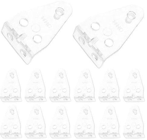 QUMIIRITY Ganci per Tende Veneziane Effetto Invisibile in Plastica Set 40 Pezzi Staffe per Fissaggio Sicuro su Porte e Finestre, per Casa e Ufficio