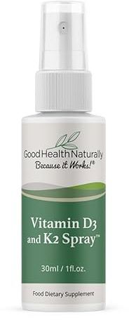 Vitamin D3 and K2 Spray - High Strength Calcium Supplement | 30mL - Good Health Naturally