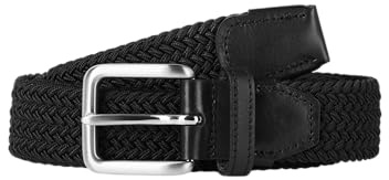 JACK & JONES NOS 12118114-Cinturón Hombre negro (black black) 95