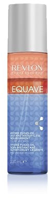 REVLON PROFESSIONAL EQUAVE Hydro-Fusio Oil Nutrición Instantánea para Cabello y Cuerpo, Acondicionador Trifásico Desenredante Sin Aclarado, Aceite Hidratante y Nutritivo para el Cuerpo y Pelo, 200ml