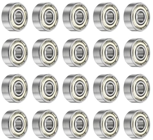 QUARKZMAN 20 styck 694zz kullager 4x11x4mm högkolstål dubbelförseglad lager för elmotorer hushållsapparater trädgårdsmaskiner silverfärgade