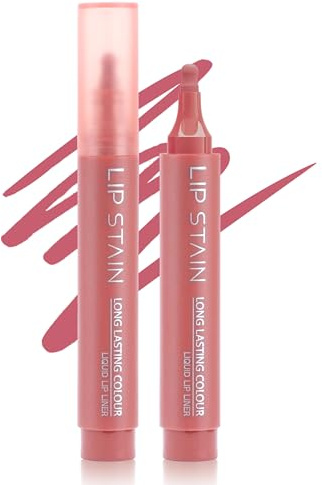 Erinde Tattoo Lip Liner Matte, Wasserfester Lip Marker, Langanhaltend und Hochpigmentiert, Präzise Spitze für Definierte Lippenkonturen, No Transfer & Smudgeproof, Nude Lipliner #02