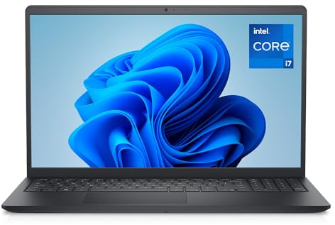 DELL 15 Ordenador Portátil DC15250, 15,6 FHD 120Hz Antirreflejos, Intel Core i7-1355U, 16GB RAM, 512GB SSD, Intel UHD, Windows 11 Home, Teclado QWERTY Español, Negro (Cargador Vendido por Separado)