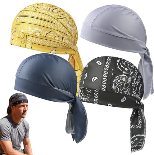Casquette/Foulard Rafraîchissant à Motif Paisley, Bandana de Sport Élastique et Doublure de Casque Moto, Foulards Respirants Anti-Transpiration pour Hommes et Femmes