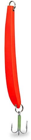 Aquantic Unisex – Erwachsene 10C4039507237639C10 Banana Steel Pilker, in den Farben Silber, Luminous, 100% bleifrei, Taumelpilker, Salzwasserdrilling, Gewicht 100-800g (Rot, 800g), Bunt, Normal