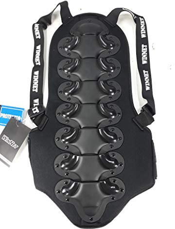 WinNet Paraschiena da moto OMOLOGATO CE a vertebre snodate (XL altezza 186-190 cm)