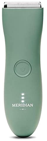 The Trimmer by Meridian: Electric Below-The-Belt Trimmer Built for Men | Effortlessly Trim Pesky Hair | Waterproof Wet/Dry Groin & Body Shaver | 90 Minute Battery Life (Sage)