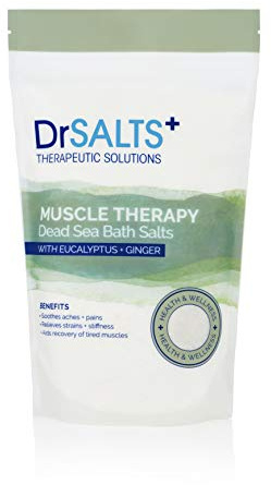 DRSALTS 100% Dead Sea Bath Salts Eucalyptus 1kg Post Workout Therapy With Natural Minerals, Soothe Muscle Aches & Pains, Eases Strains & Stiffness After Working Out. Flush Out Toxins. Recover Faster