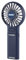 UNOLD 86648 Handventilator Breezy Fold Blue - Blau, 3 Geschwindigkeitsstufen, zum Aufstellen oder Umhängen, bis 10 Std. Akkulaufzeit, USB-Ladekabel,Klappwinkel ca. 180°, mit Umhängeband