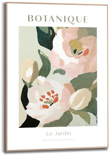 REINDERS Gerahmtes Bild, Botanique, Wohnzimmer, Poster, Wanddeko, Room Decor, MDF, Grün, 70 x 50
