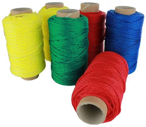 Cuerda de albañilería, cuerda decorativa, cuerda de pavimentación, 50, 100 rollos, 1 x 50 metros