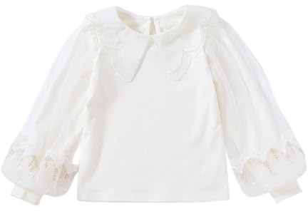 Verve Jelly Baby Girls Lace Long Sleeve Blouses Tops Toddler Pullovers Kids Floral Ruffle Shirt Fall Winter Clothes