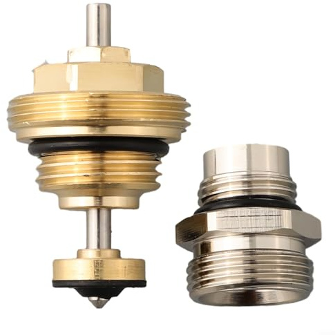 Underfloor Heating Manifold Return Pin Valve Core, M30x1.5 Threaded, Actuator Component Kit Brass