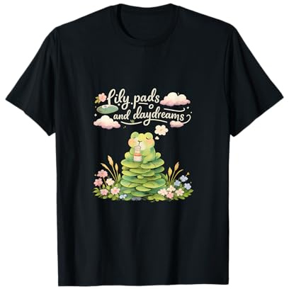 Cottagecore Kawaii Rana Pastel Acuarela Estampado Camiseta