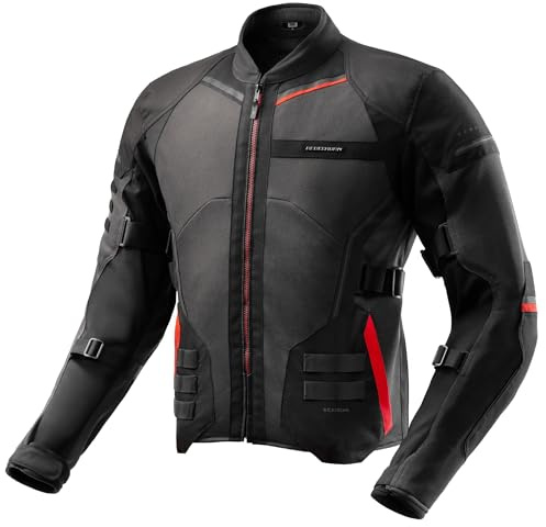 REBELHORN Scandal 3 Chaqueta de Moto Hombre | Textil | Protectores de Codos y Hombros Nivel 2 | Bolsillo para Protector de Espalda | Amplios Paneles de Ventilación de Malla