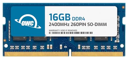 OWC 16GB 2400MHZ DDR4 So-DIMM PC4-19200 Upgrade de mémoire pour 2017 iMac 27 Pouces avec écran Retina 5K, (OWC2400DDR4S16G)