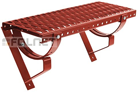 Taksteg 40 cm Komplett för platt takskydd (RAL 3009 - kastanjebrun)