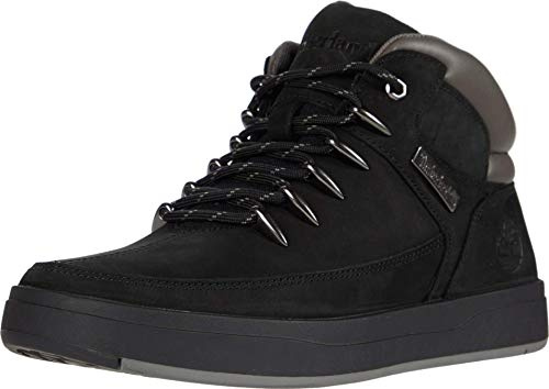 Timberland Men's Davis Square Hiker Boots, Black Nubuck, 9.5 UK