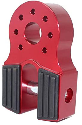 Riloer Conector de cabrestante de 30,000 lbs, conector de gancho de remolque de cuerda de gancho de cabrestante, conector de gancho de remolque de rescate de aleación de aluminio de montaje