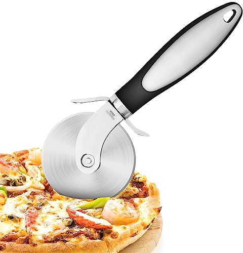Rotella Tagliapizza Pizza, Rotella Tagliapizza, Acciaio Inox Pizza Cutter, Rotella Taglia Pizza, Professionale, per Pizza Torte Pie Waffle Pane, Torte e Crostate