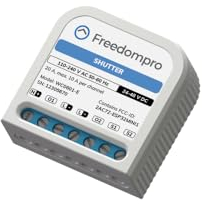Freedompro Smart WLAN-Schalter steuert 1 Rollläden, Jalousien, Smart Home MINI-Relaismodul, kompatibel mit Matter, Apple HomeKit, Alexa, Google Home, 110-240 V, 14 A, Unterputzdose