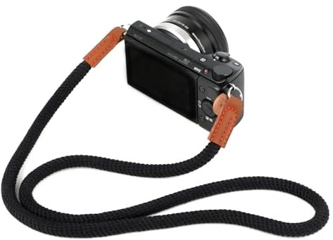Windfromort Correa de Algodón y Poliéster para Cámara - Cadena Ajustable de 100 cm para Cuello y Hombro - Compatible con Cámaras DSLR y Sin Espejo