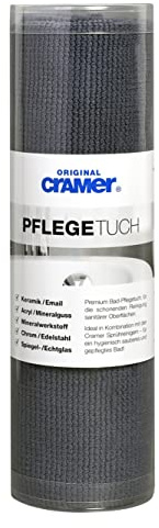 Cramer Paño de Cuidado de baño de 40 x 40 cm, Limpieza Profesional y Suave de fundición Mineral, acrílico, Esmalte, Cromo, Cristal, grifos de Colores UVM, garantizado sin arañazos