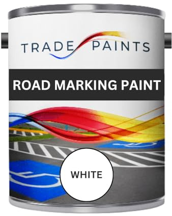 Trade Paints Heavy Duty Road Line Car Park Marking Paint (5 Litre, White)